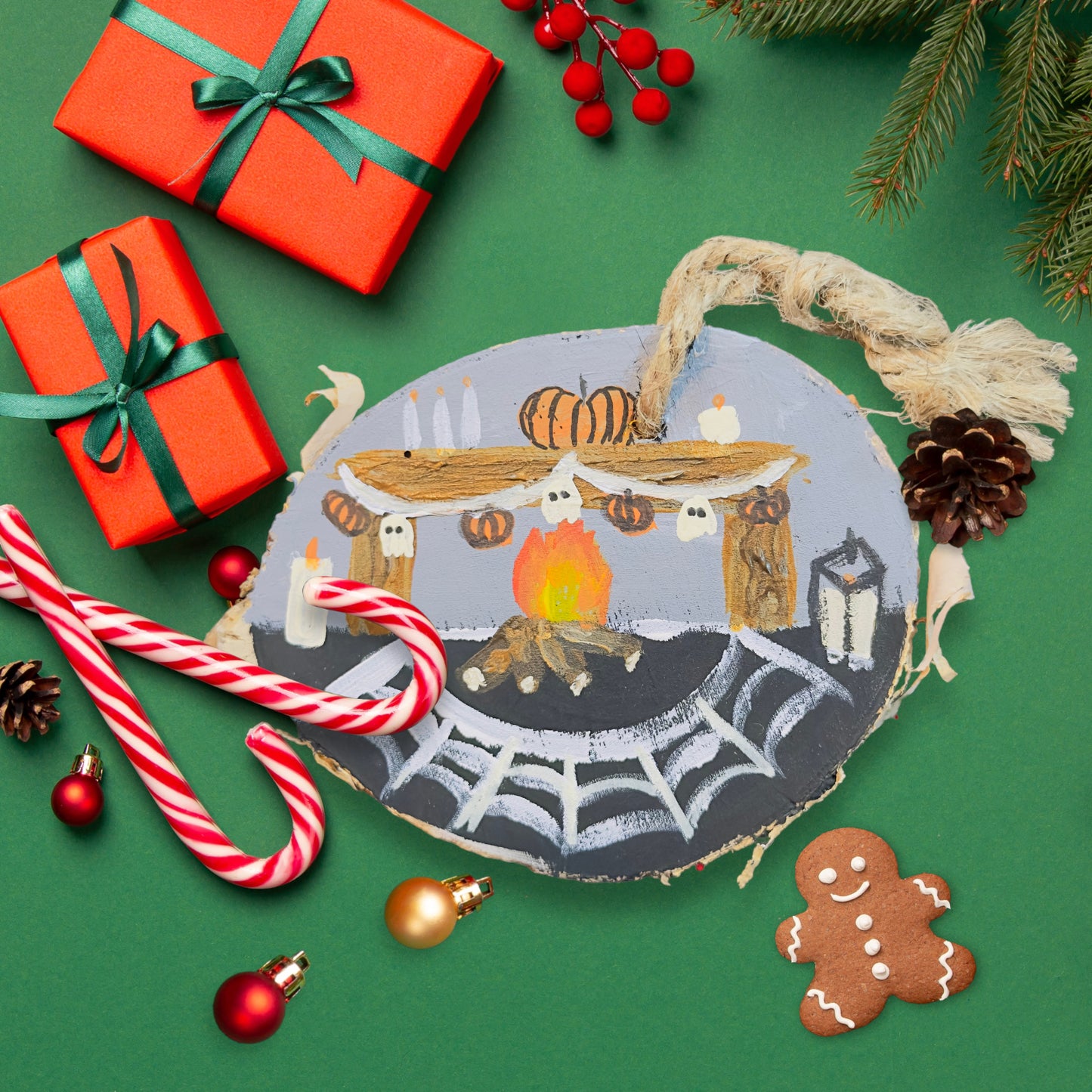 Hand Painted Creepmas Ornaments