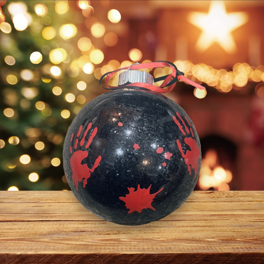 Holiday Spooky Glitter Ornaments