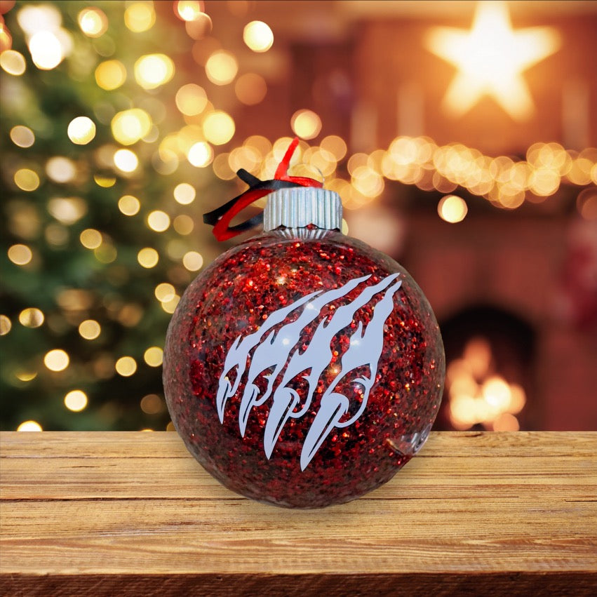 Holiday Spooky Glitter Ornaments