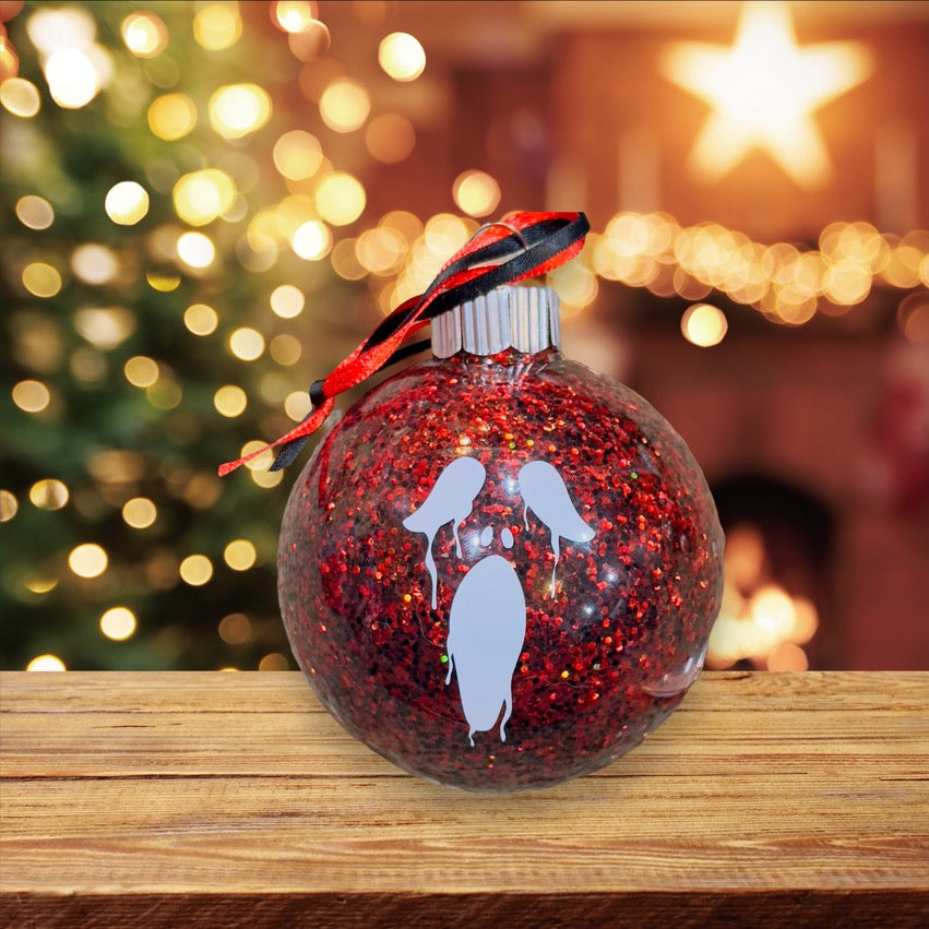 Holiday Spooky Glitter Ornaments