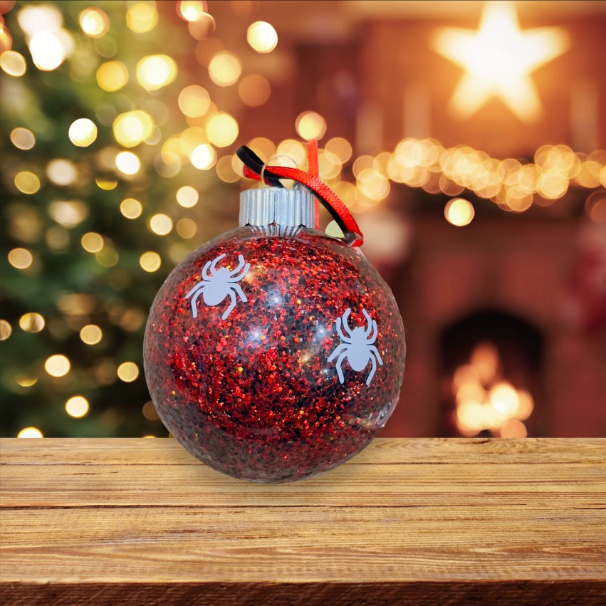 Holiday Spooky Glitter Ornaments