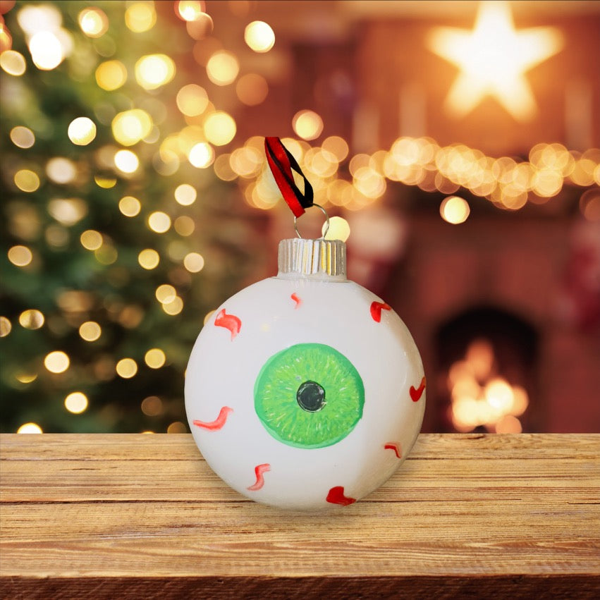 Holiday Spooky Glitter Ornaments