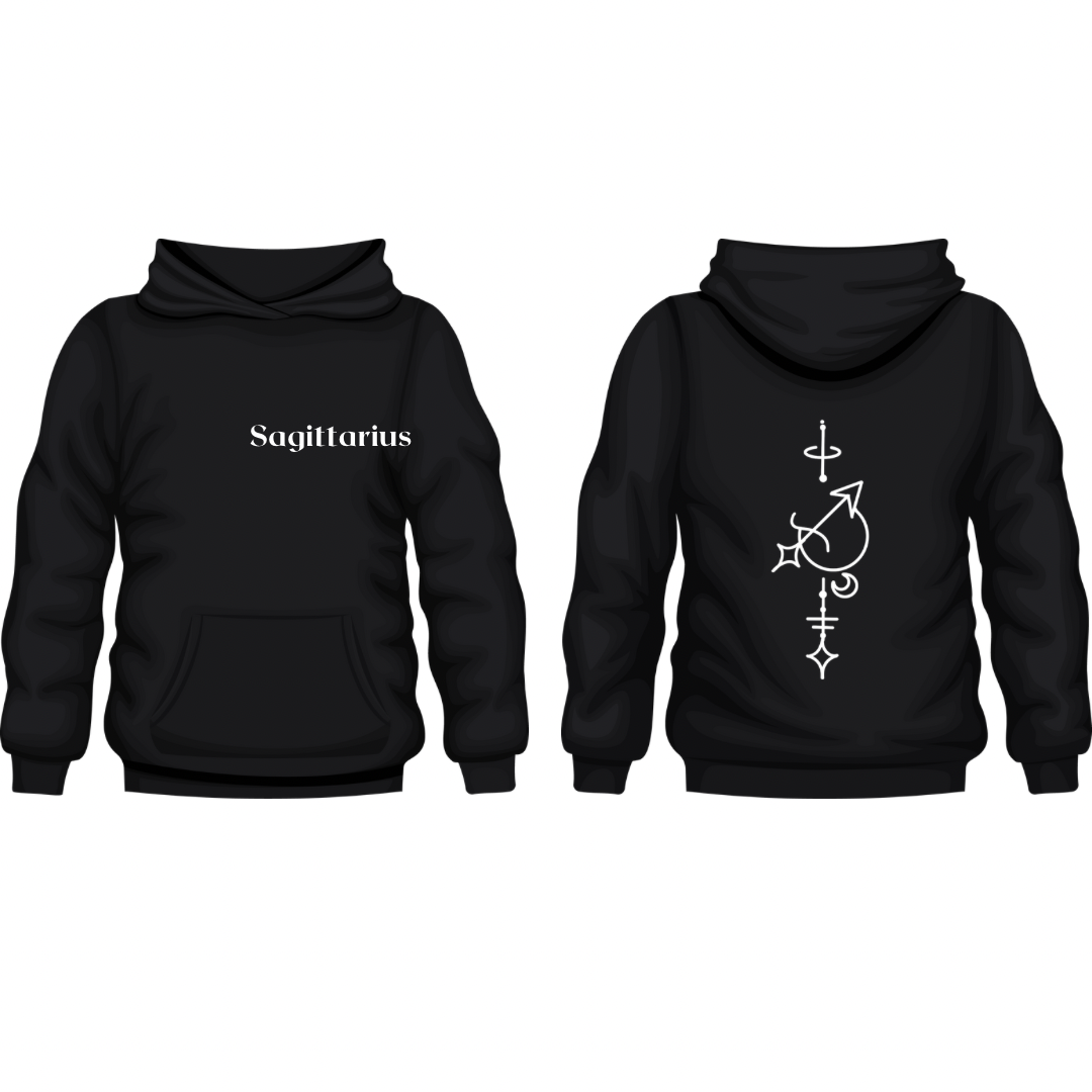 Sagittarius Spine Zodiac Hoodie Design