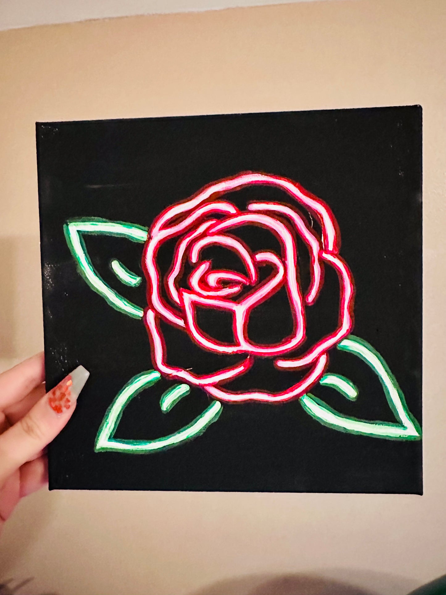 Late Midnight Rose Painting