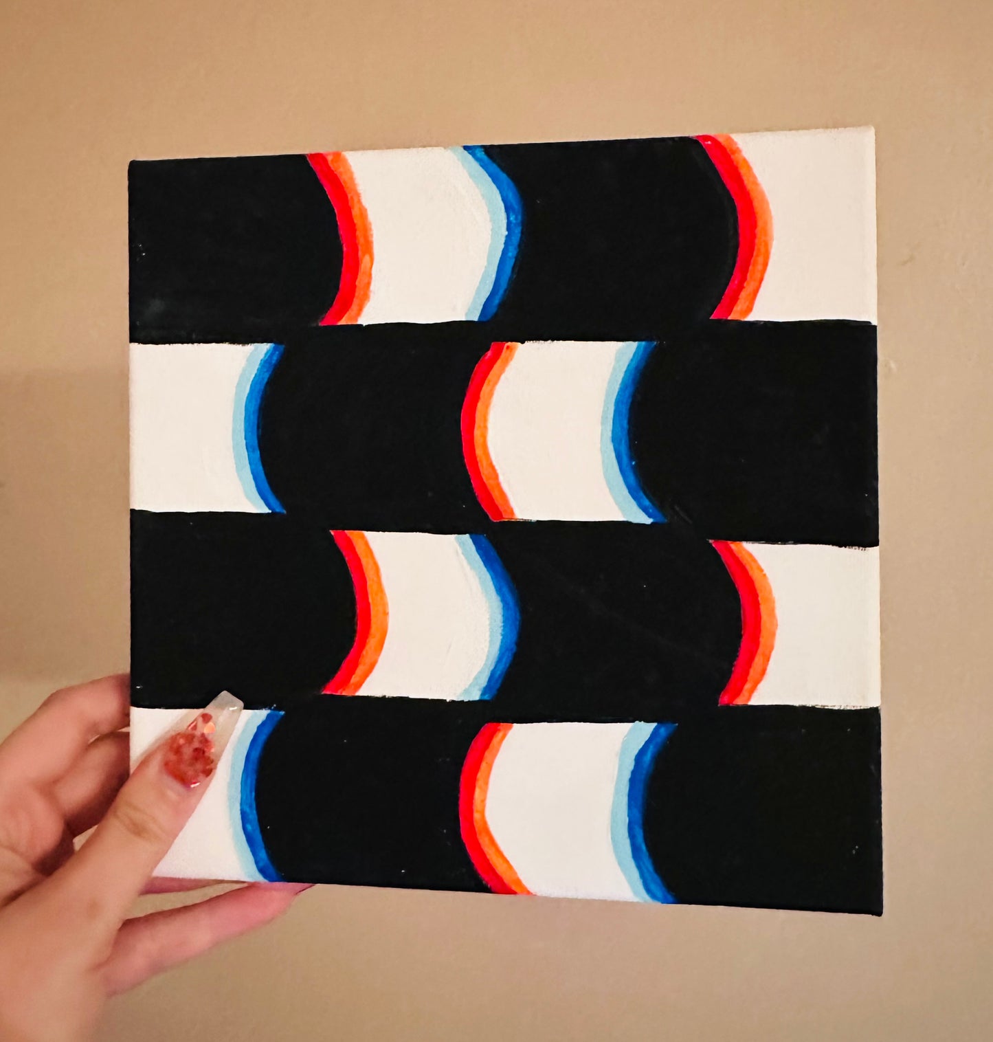 Finshed Trippy Painting
