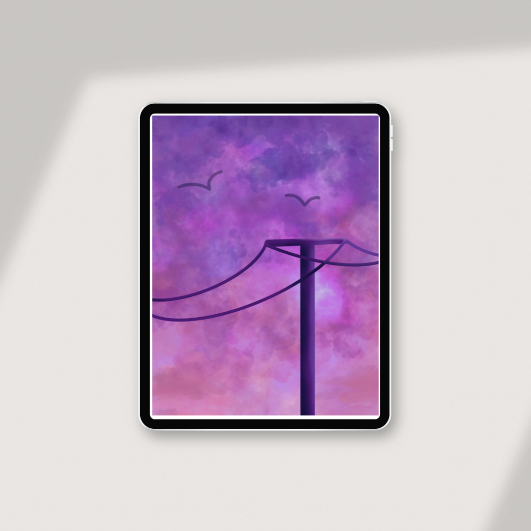 Framed Lilac Sky Art Print