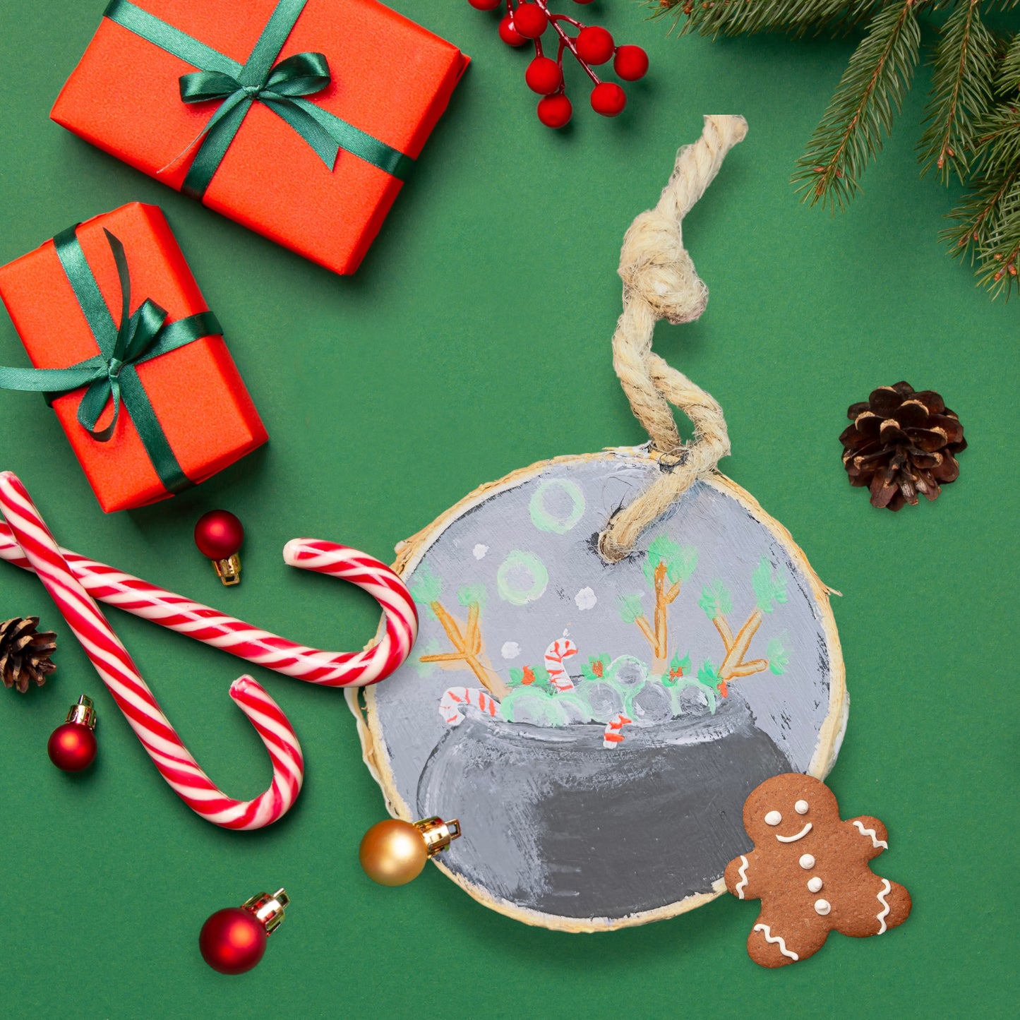 Hand Painted Creepmas Ornaments