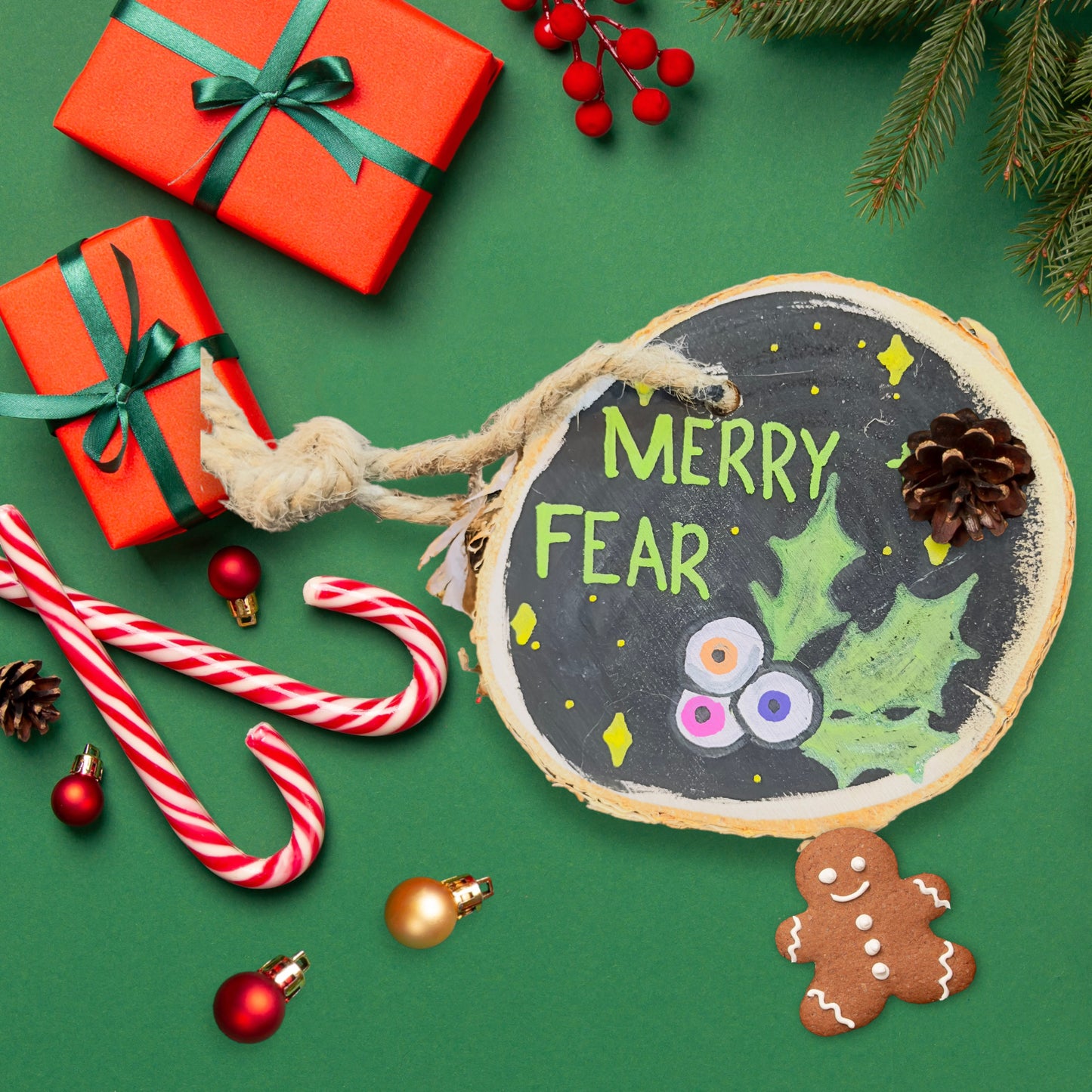 Hand Painted Creepmas Ornaments