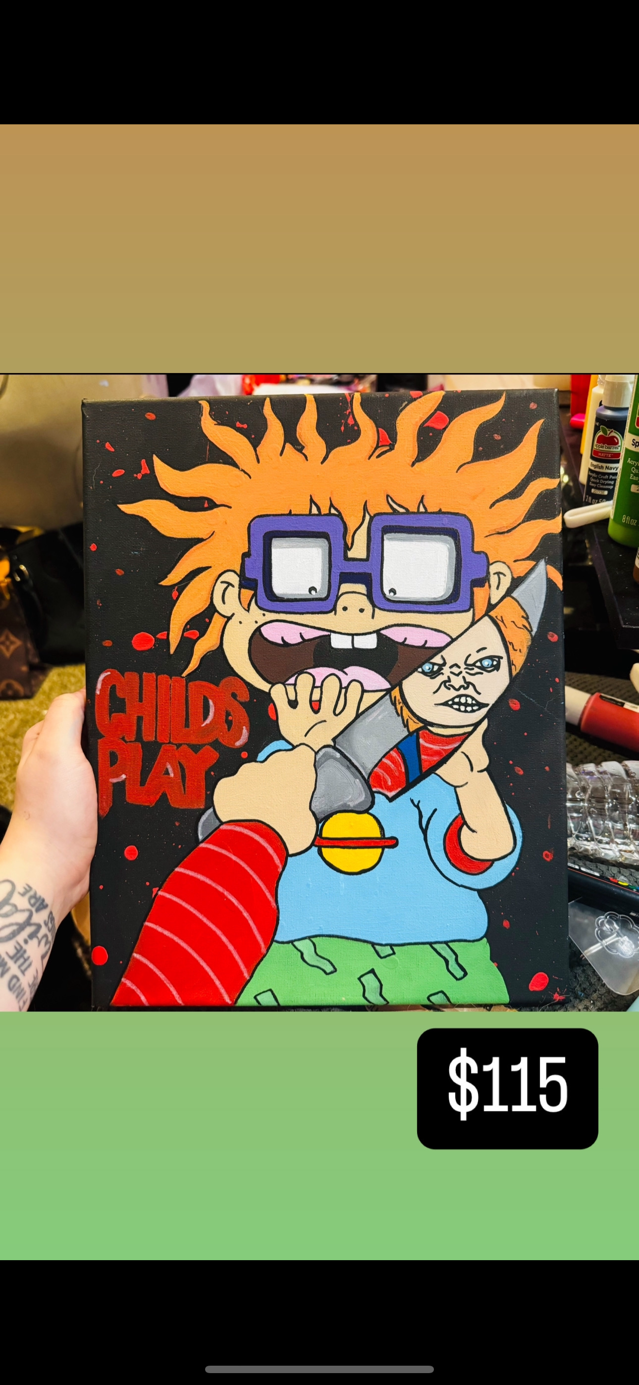 Chucky canvas art painting