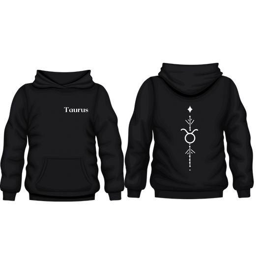 Taurus Spine Zodiac Hoodie Design