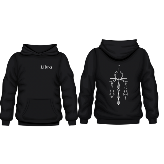 Libra Spine Zodiac Hoodie Design