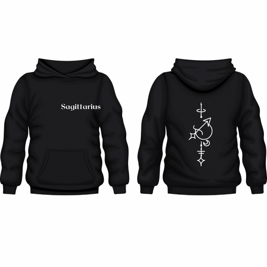 Sagittarius Spine Zodiac Hoodie Design