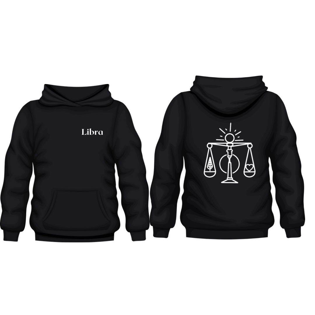 Libra Zodiac Hoodie Design