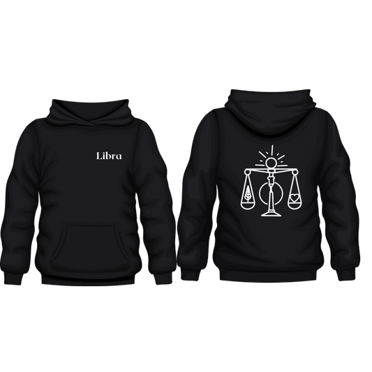 Libra Zodiac Hoodie Design