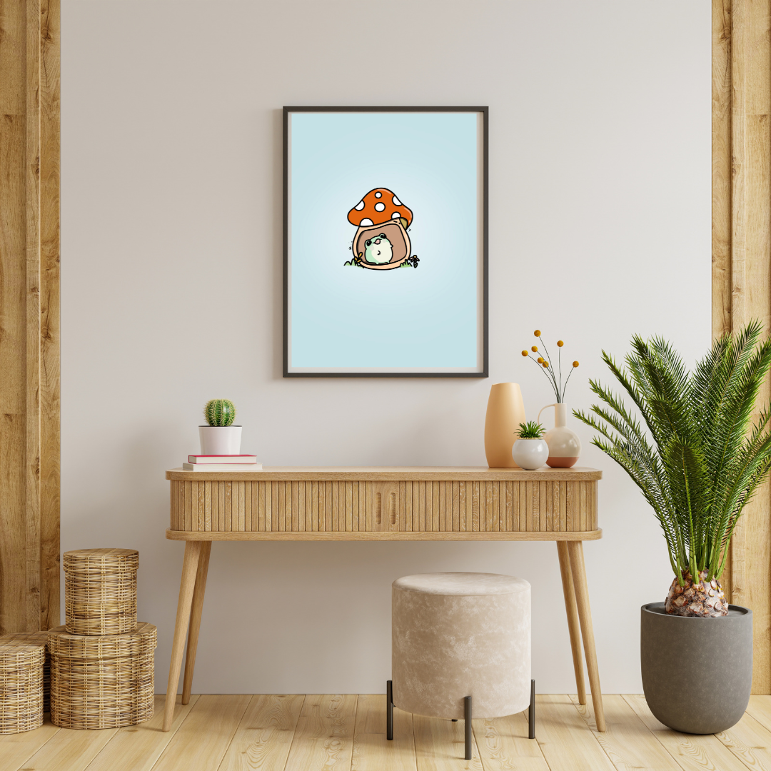 Mushroom Toad Print