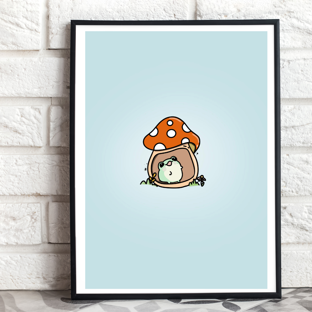 Mushroom Toad Print